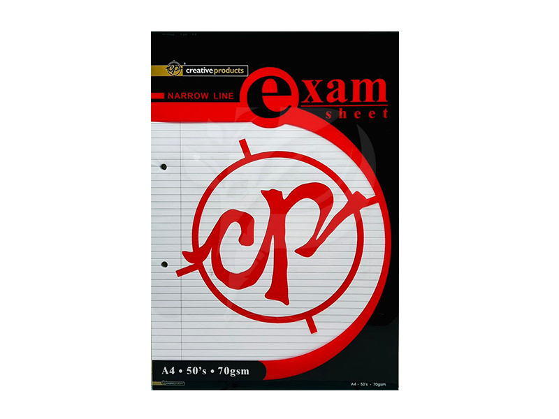 CP EXAM SHEET NARROW LINE 70GSM (50'S)