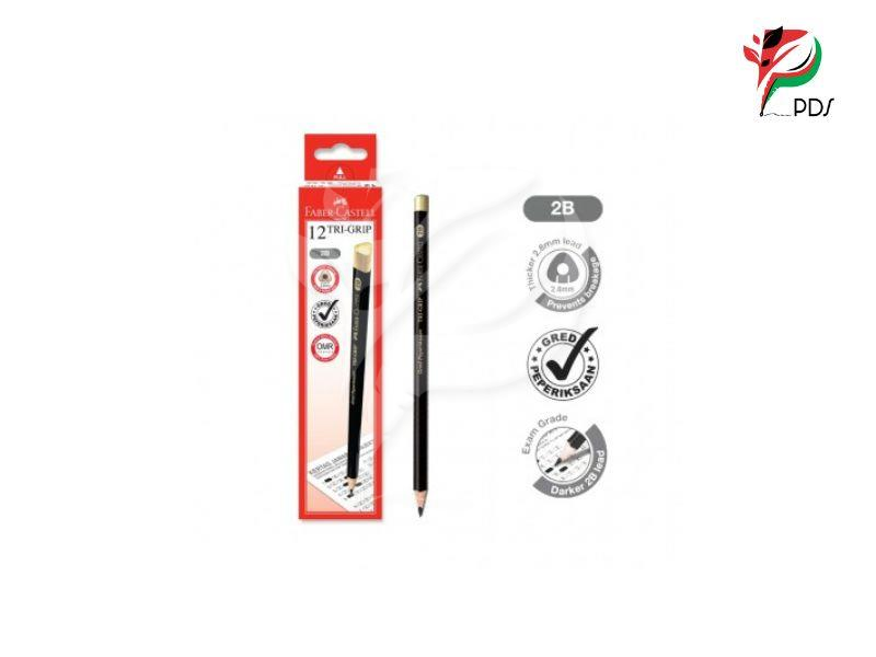 FABER-CASTELL 12 TRI GRIP 2B