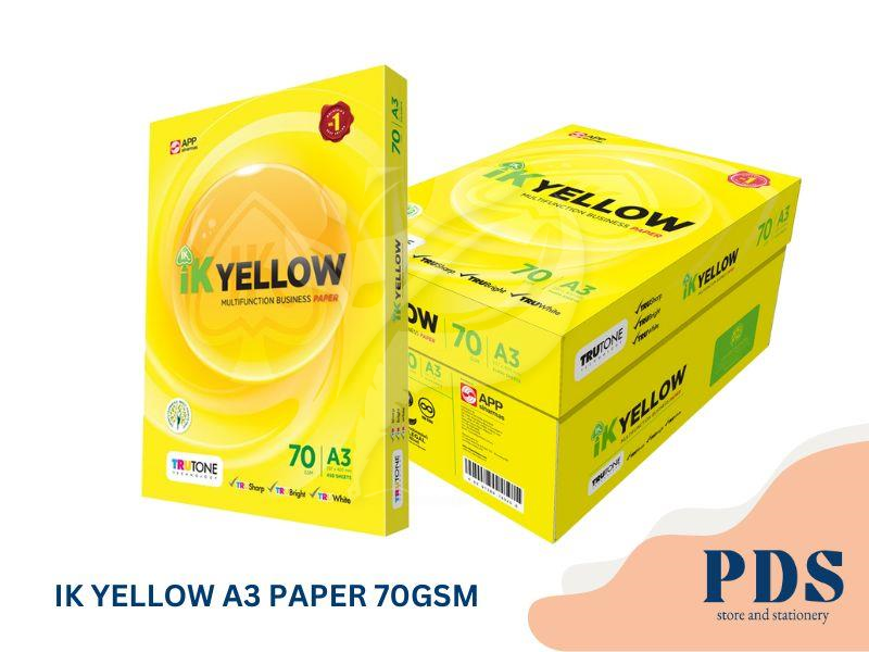 IK YELLOW COPY PAPER 70GSM (A3)