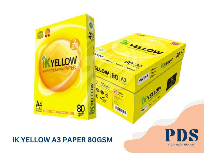 IK YELLOW COPY PAPER 80GSM (A3)